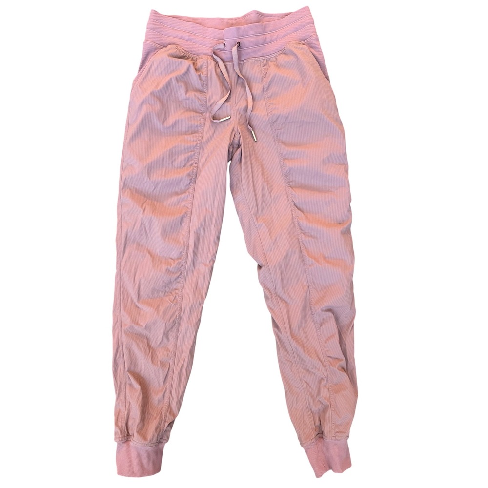 Lululemon Lavender Lux Dance Studio Lined Joggers 6 Mid-Rise Warm Up Pants *Flaw